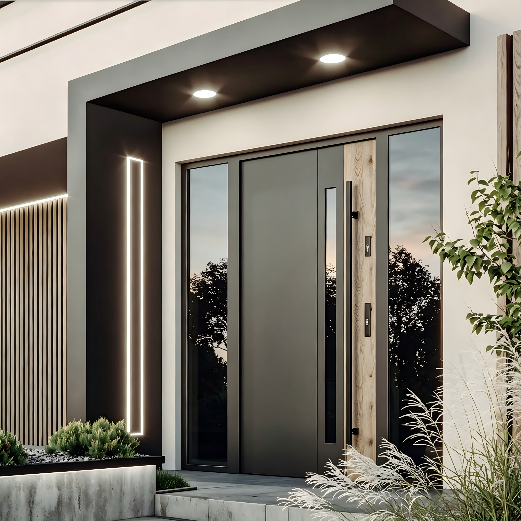 Architectural Aluminum Windows And Doors Luxury Villa Project One Stop Solution Thermal Break Glazing Custom OEM Factory