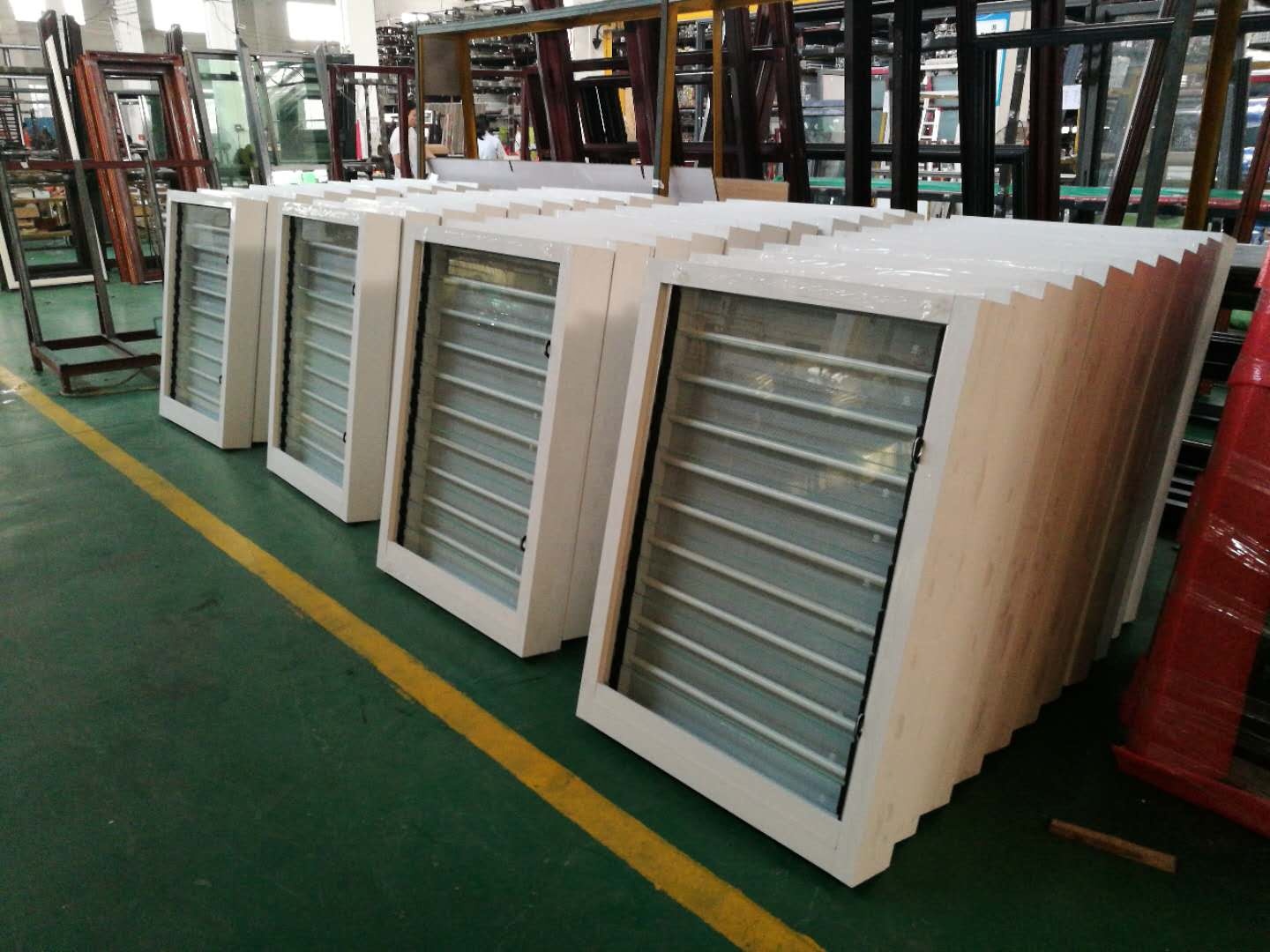 Aluminum Glass Louver Windows With Mosquito Net Shutter Window by Hand Jalousie Window