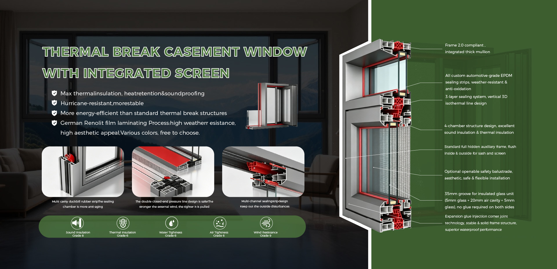 Modern villa fitted with large aluminum sliding doors and windows by Wincraft