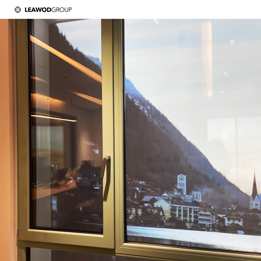 LEAWOD MLN95 Rounded Windows Aluminium Clad Wood Profile Tilt and Turn Solid Wood Windows