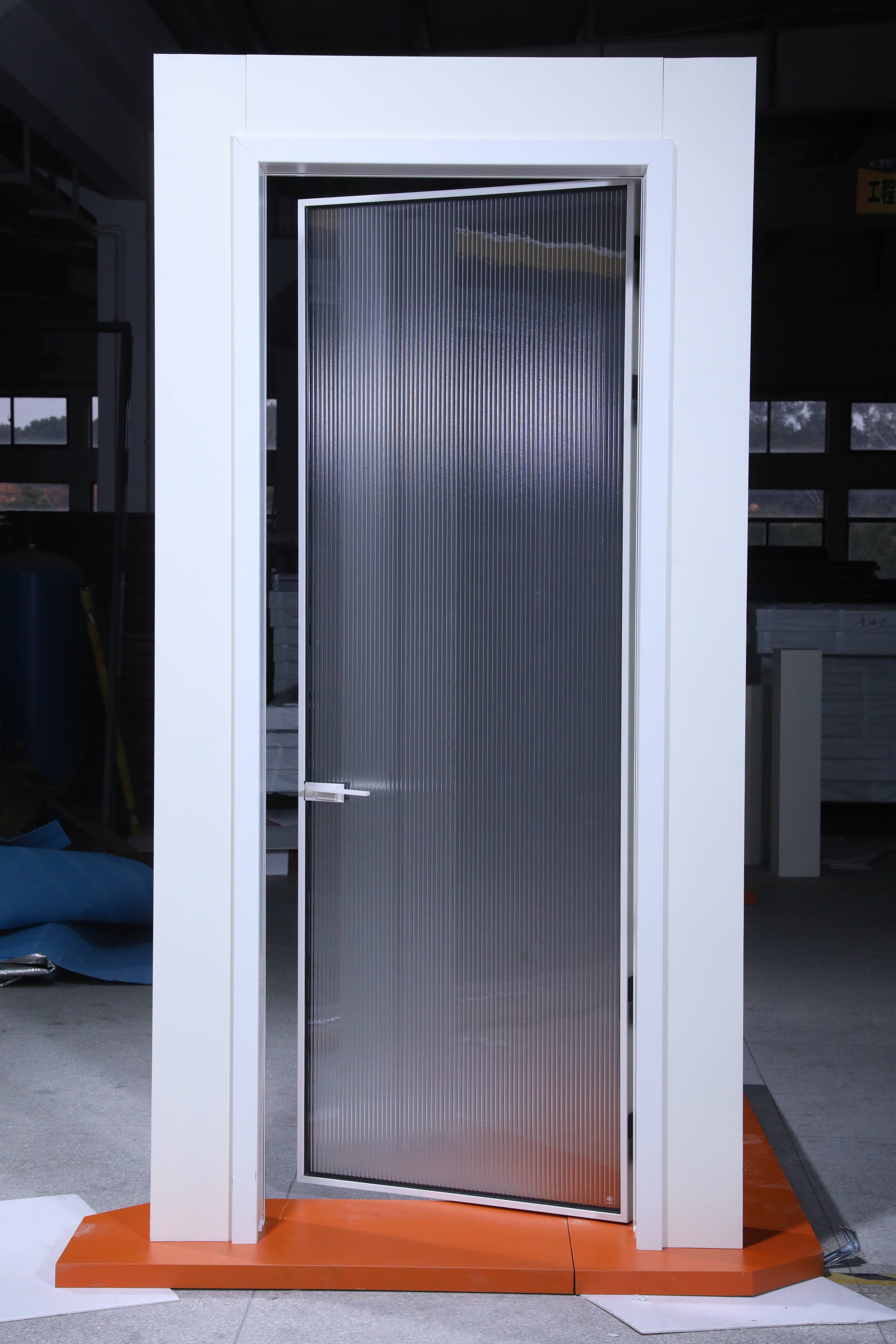 Ultra-Slim RG45 Swing Door Modern Aluminum Alloy Non-Thermal Break for Bathroom or Office Use