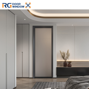 Ultra-Slim RG45 Swing Door Modern Aluminum Alloy Non-Thermal Break for Bathroom or Office Use