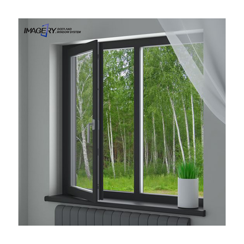 Imagery Swing Opening Aluminium Profile Doors and windows Double Glass Casement Window Garden Glass
