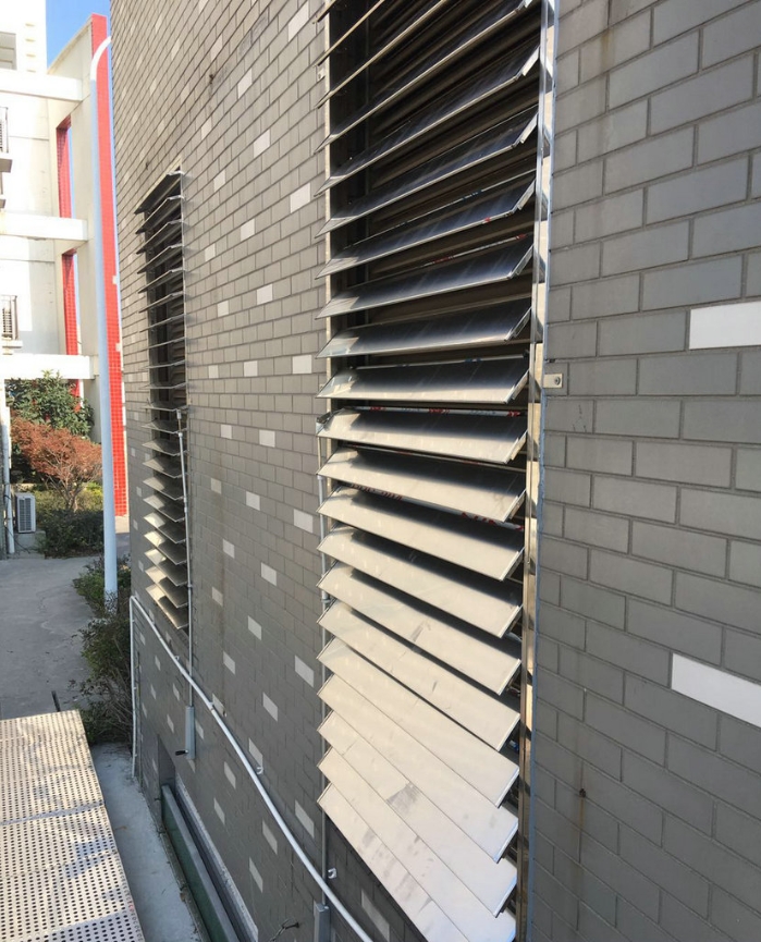 Modern Motorized Aluminum Alloy Louvered Blade Adjustable Louver Windows Outdoor Horizontal Jalousie Window Shutters Mesh