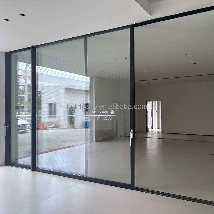 Heavy Duty Modern Design Glass Pocket Sliding Door with Thermal Break Aluminium Profiles for Garden or Interior Patio Use