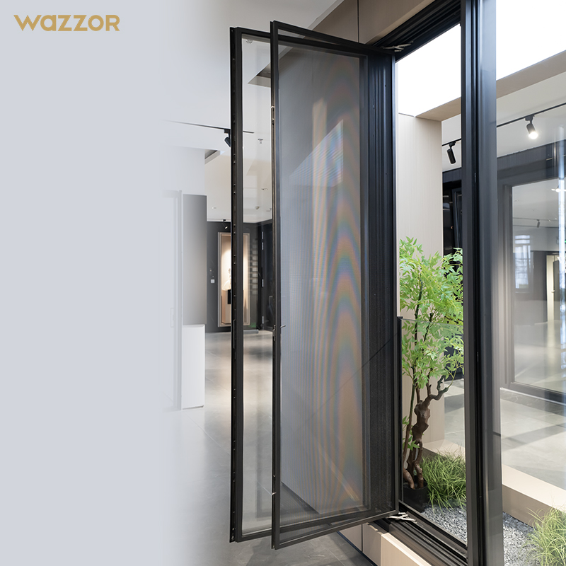 Wazzor Customizable New Style Villa Professional Design Double Glazed Window Aluminium Casement Windows With Screen