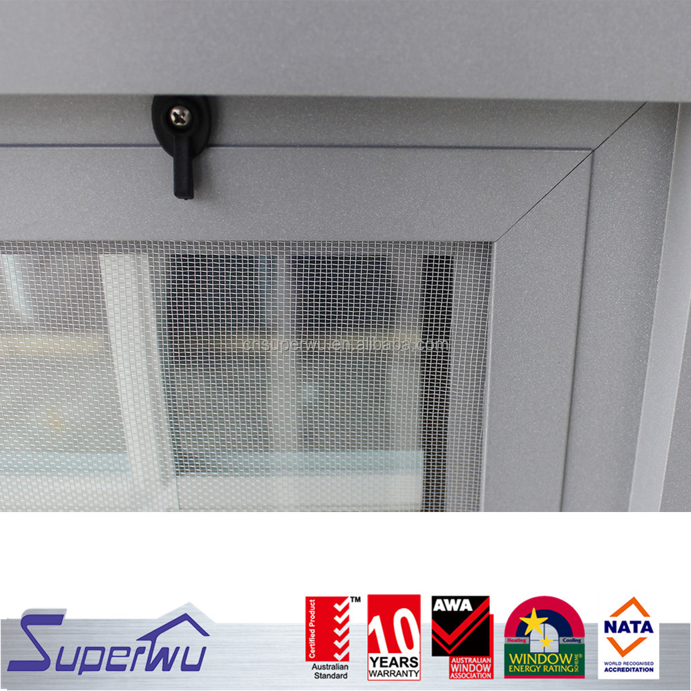 Superhouse Small Bathroom Window AS2047 Modern Design Grill Design Awning Aluminium Vertical Bathroom Outward Opening Windows