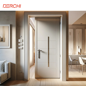 Aluminum Fireproof Wood Grain Wooden Door Indoor Bedroom Moisture-proof Aluminum Wooden Door