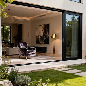 OUNA Canadian CSA Standard Heavy-Duty Modern Energy Efficient External Glass Large Sliding Patio Doors and Windows for Home