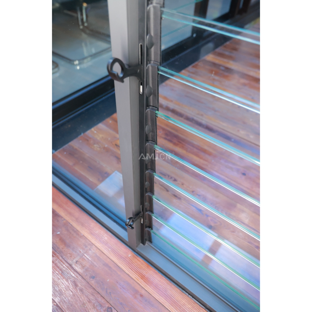 AMJ Australian Standard Local Service Cheap Aluminum Price Double Glazed Villa Louvers Aluminium windows Jalousie Louver Window