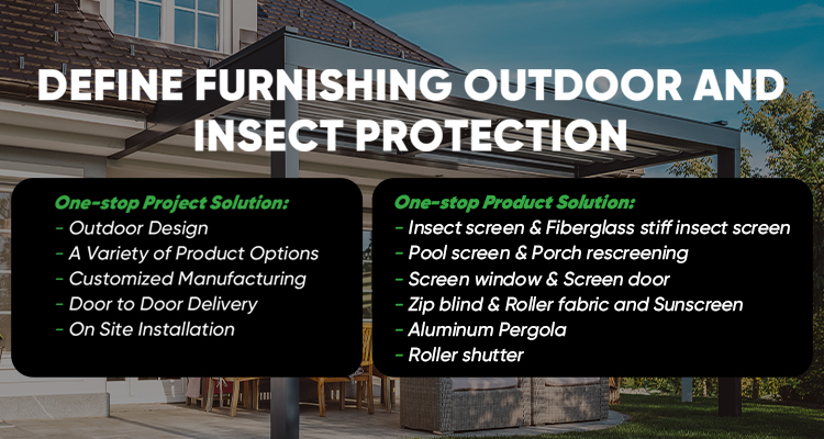 Pleated Fly Screen Banner