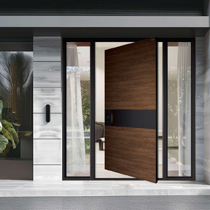 LEDOW Aluminum Entrance Pivot Door For Luxury Homes, Villas, Hotels &amp; Commercial Projects | Custom North America B2B Solutions