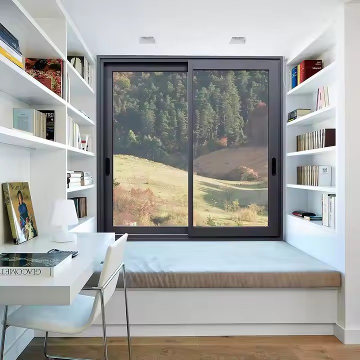 Customized Impact-Resistant Hurricane Windows And Doors Aluminum Sliding Glass For Home Alloy Frame