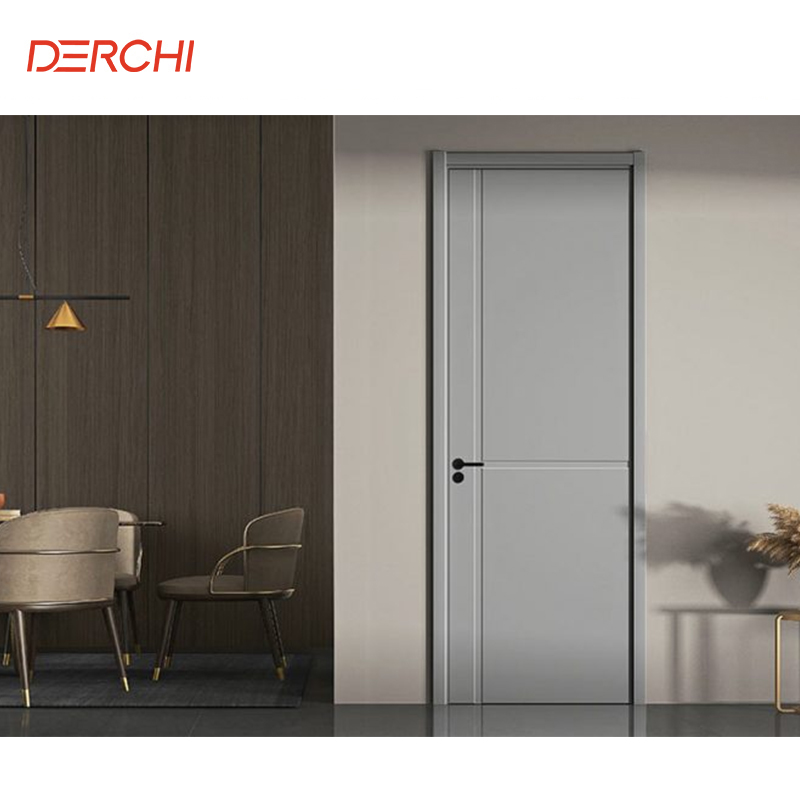 Aluminum Fireproof Wood Grain Wooden Door Indoor Bedroom Moisture-proof Aluminum Wooden Door