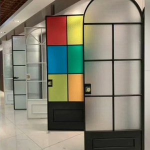 Arch Aluminum Glass French Doors with Grilles