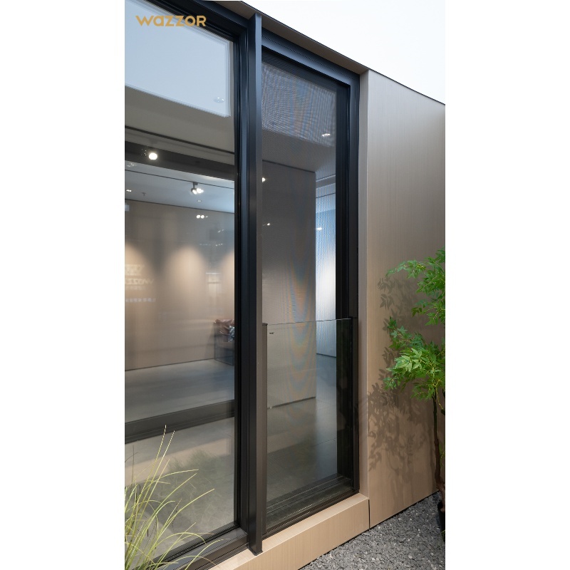 Wazzor Customizable New Style Villa Professional Design Double Glazed Window Aluminium Casement Windows With Screen
