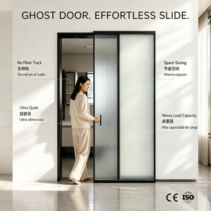 Modern Interior Aluminum Glass Sliding Wall Pocket Door