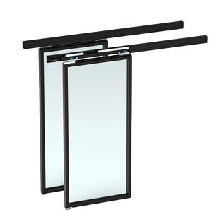 Automatic Maglev Aluminium Slim Frame Sliding Door