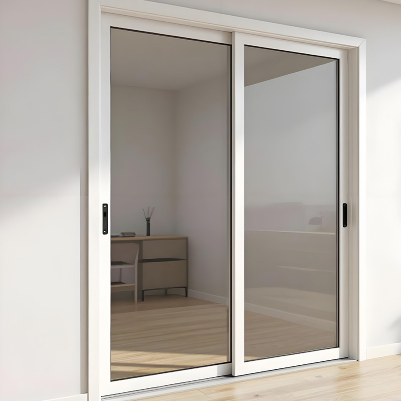 Aluminum Slim Profile Interior Door Waterproof Warm Edge Spacer Sliding Door for Apartment Project Large Sliding Patio Doors