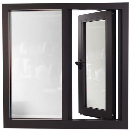 Luxury Australia Standard French Aluminum Casement Swing Window for House