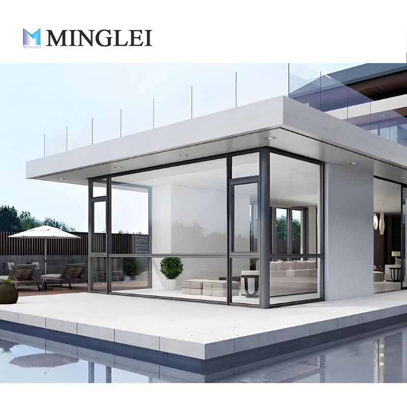 Thermal Break Triple Glazed Price Aluminum Windows House Windows With Grill and Mosquito Net