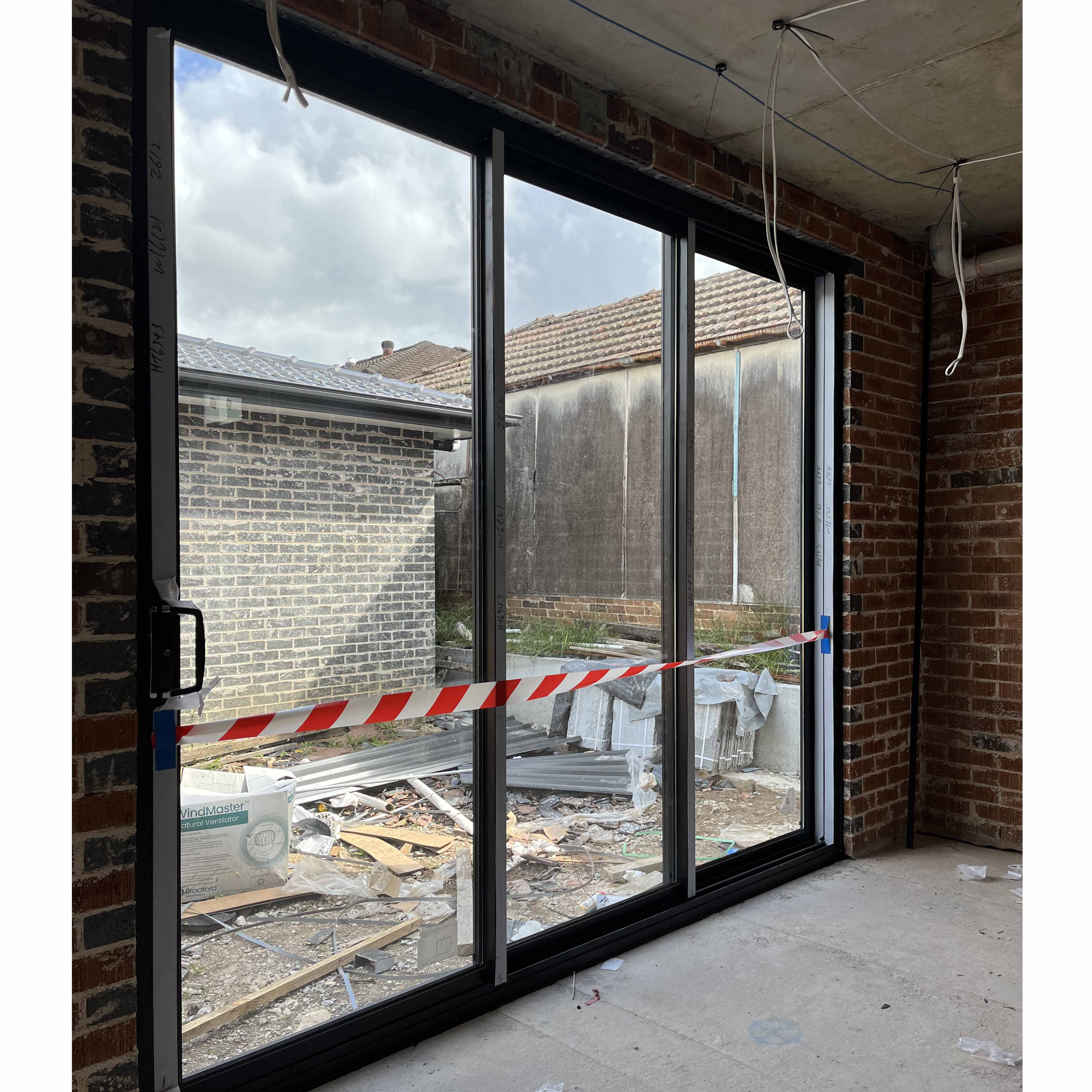 AS2047 Modern Design Australian Double Glazed Aluminium Patio Sliding Doors Exterior Sliding Stacker Aluminum Patio Doors