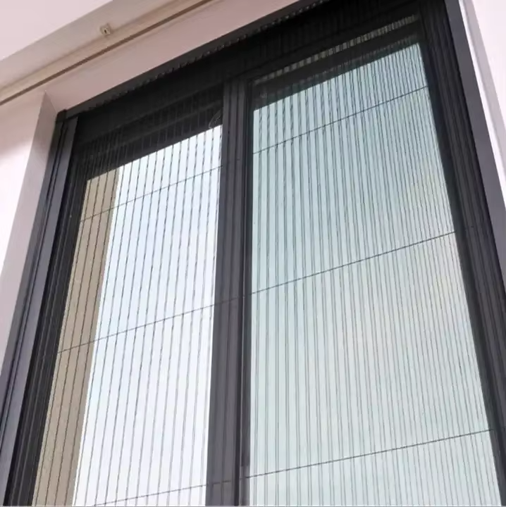 Dedimank Modern Aluminum Frame Retractable Roll-Up Door Stainless Steel Mesh Anti-Tear Insect Resistant Easy Installation Custom