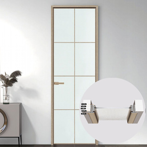 Ultra Narrow Frame Full Aluminum Glass Swing Door