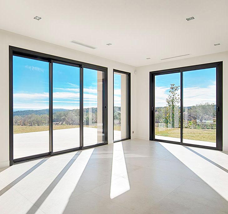 AS2047 Modern Design Australian Double Glazed Aluminium Patio Sliding Doors Exterior Sliding Stacker Aluminum Patio Doors