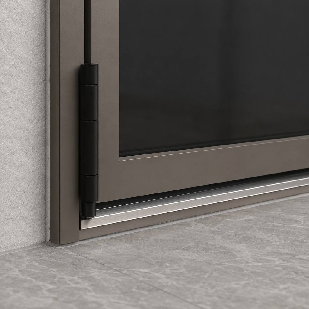 Factory Price Modern Finished Interior Bathroom Door Aluminum Alloy Frosted Glass Side Opening Durable Apartment Use
