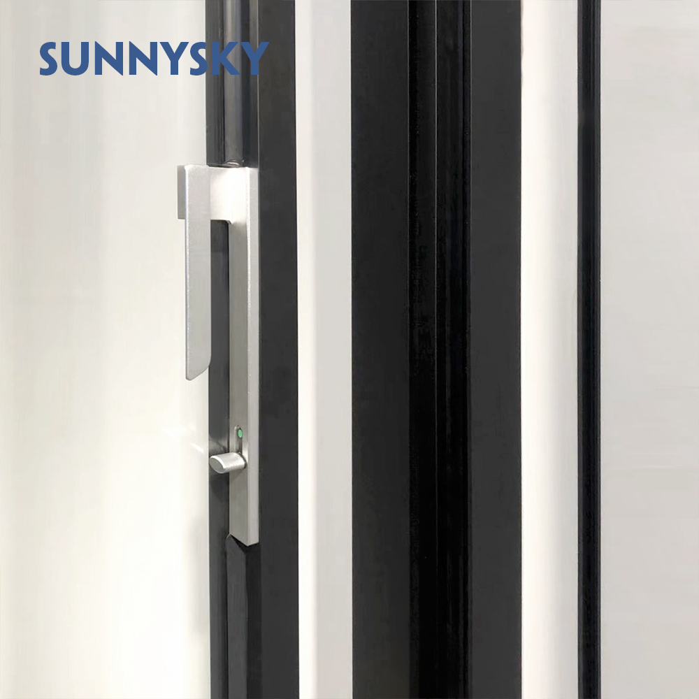 XIYATECH Pivot Door Supplier Entrance Security Exterior Mian Door Aluminium Profile Custom Tempered Glass