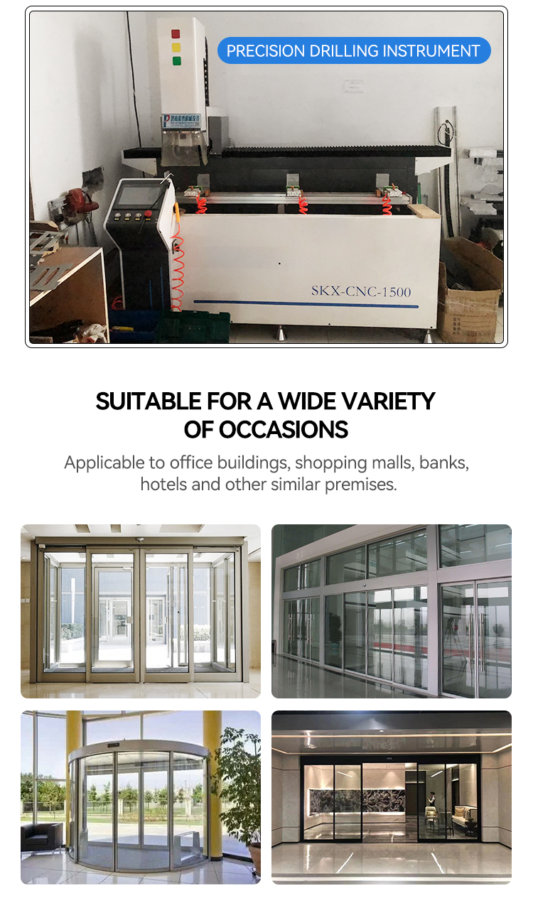 RETO Automatic Sliding Aluminum Alloy Framed Door Complete Set | Electric Commercial Entrance for Shopping Mall Shop Office