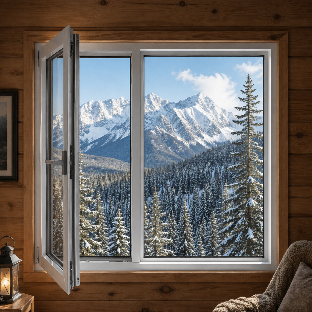 Custom Custom Windows With Low E Acoustic Glass in Aluminum Alloy Frame System, Glass Windows for Homes and Porch Project Design