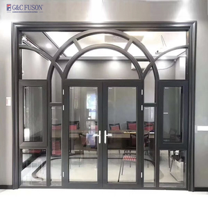 Fuson New Fashion Luxury Aluminum Casement Door And Aluminium Swing Door For Residential Commercial Aluminium Glass Door