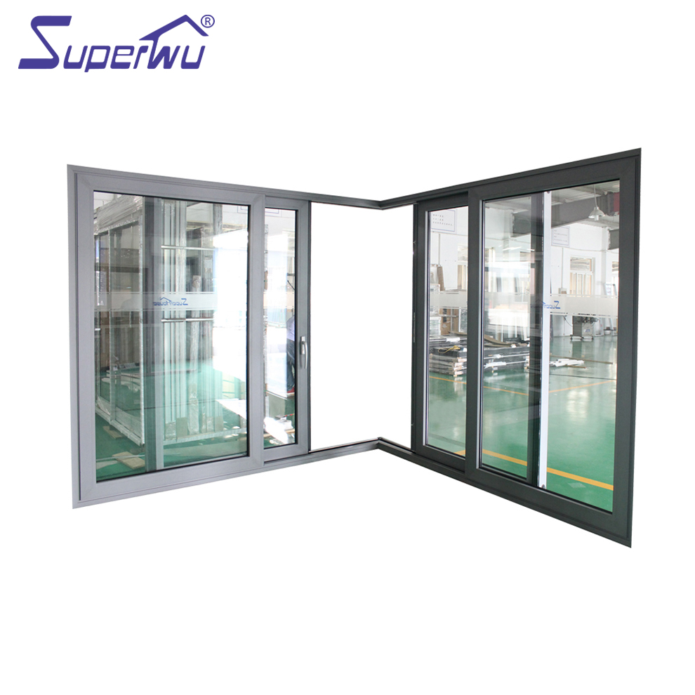 Florida Hurricane Proof Impact Rated Large Missile Sliding Patio Doors Aluminum Laminated Glass Sliding Door Impact Resistance