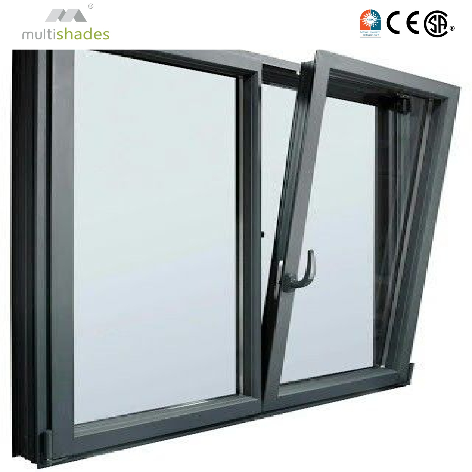 NFRC AS2047 European Style High Quality Energy Efficient Thermal Break Aluminum Triple Glaze Passive House windows