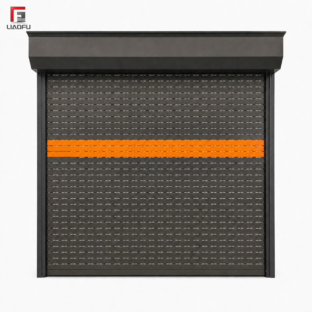 New Aluminum Commercial Garage Door Perforated And Solid Roll-Up Shutter Door For Warehouse Shop Front