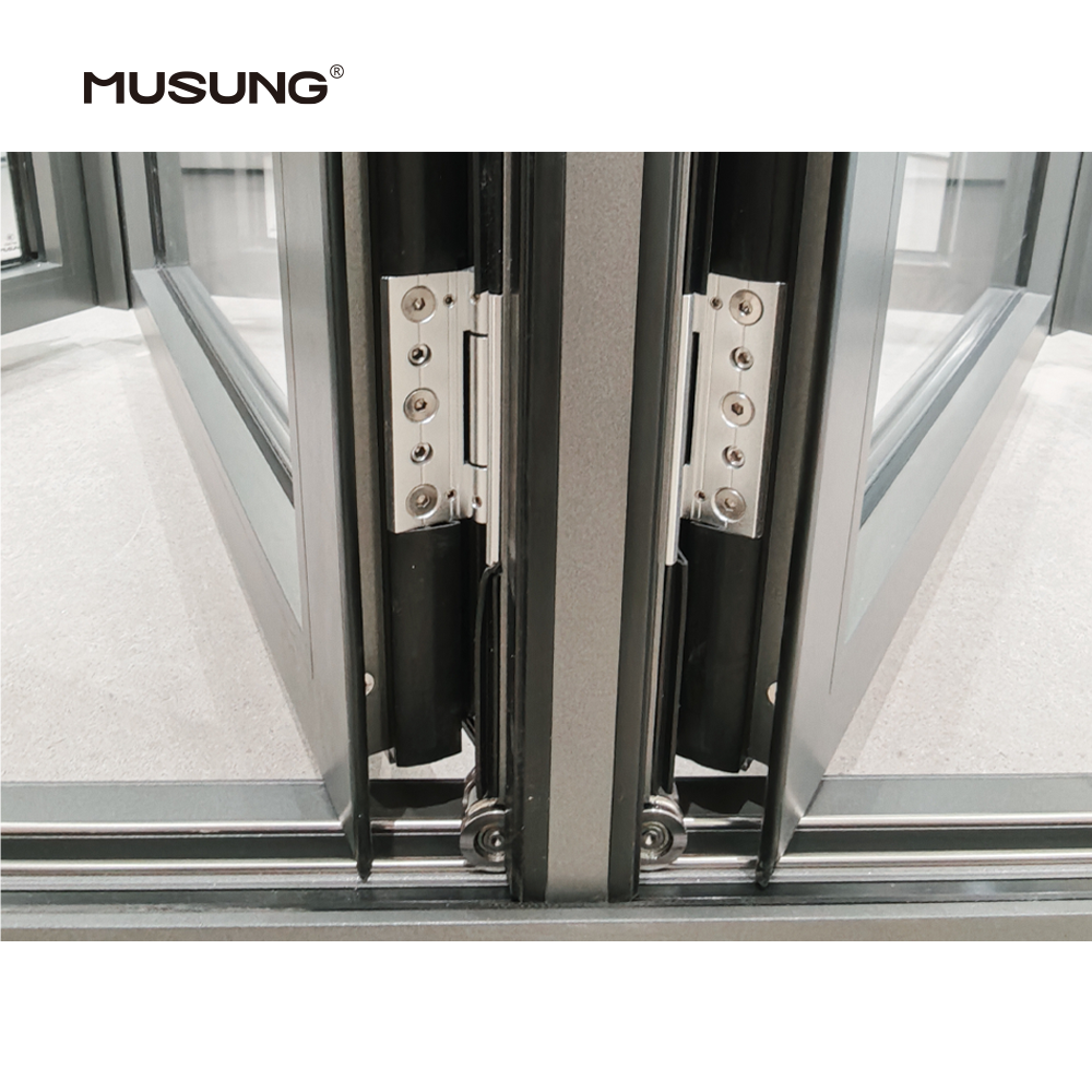 Outdoor Hurricane Proof Aluminum Frame Accordion Doors Interior Soundproof Folding Door