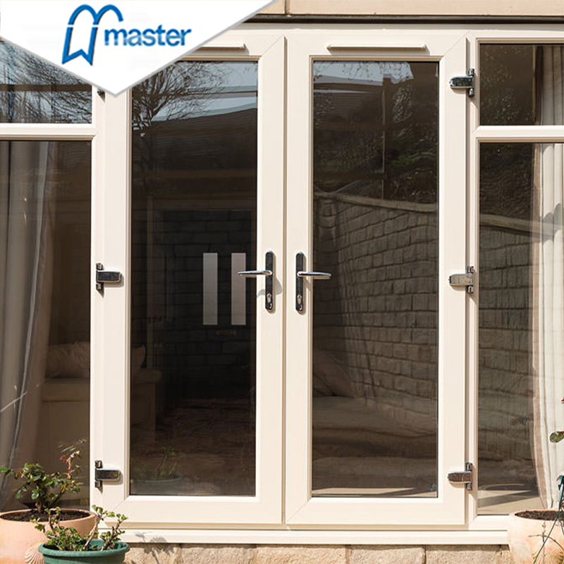 Hot Sell Low Price American Style Double Glass Exterior Aluminum Swing French Patio Doors with High Quality