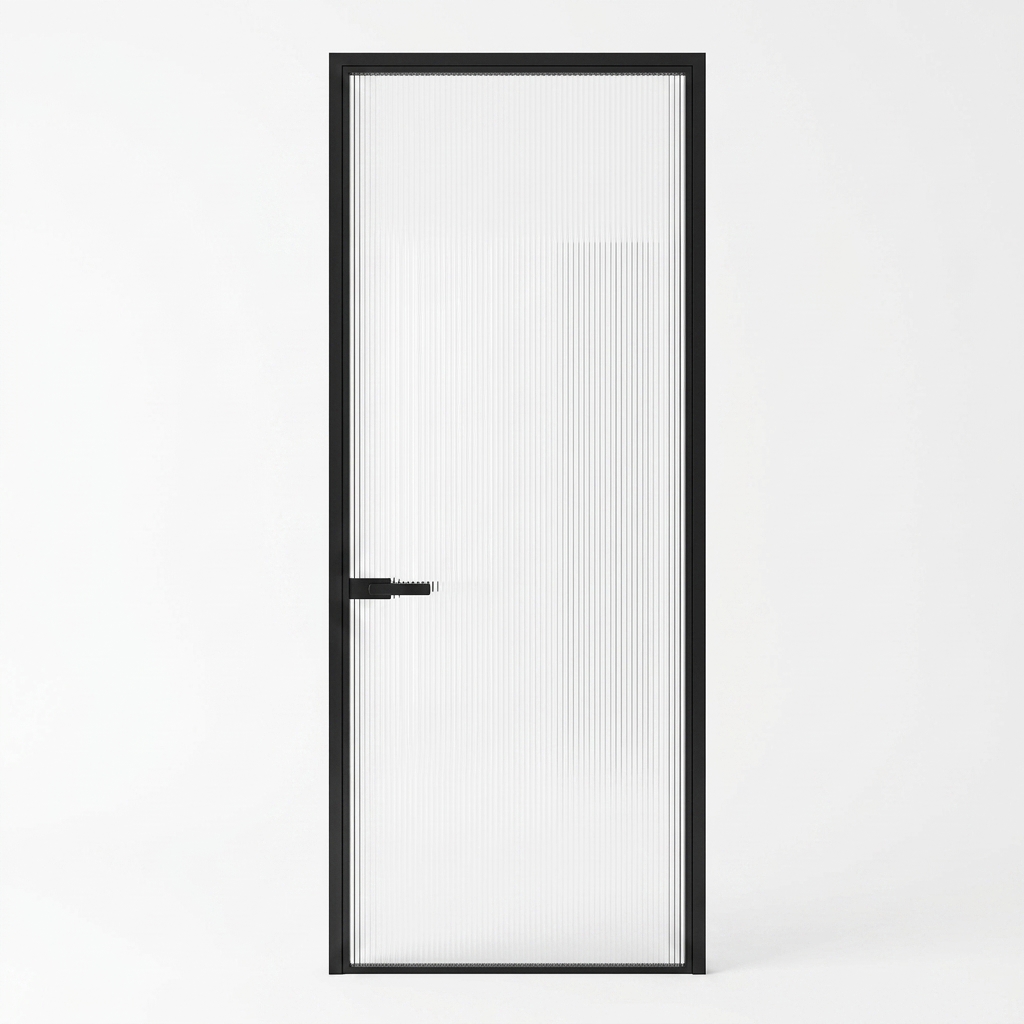 Black Aluminum Magnesium Alloy Bathroom Door Double Glazing Multi-Point Locking Custom Color Modern Shower Partition
