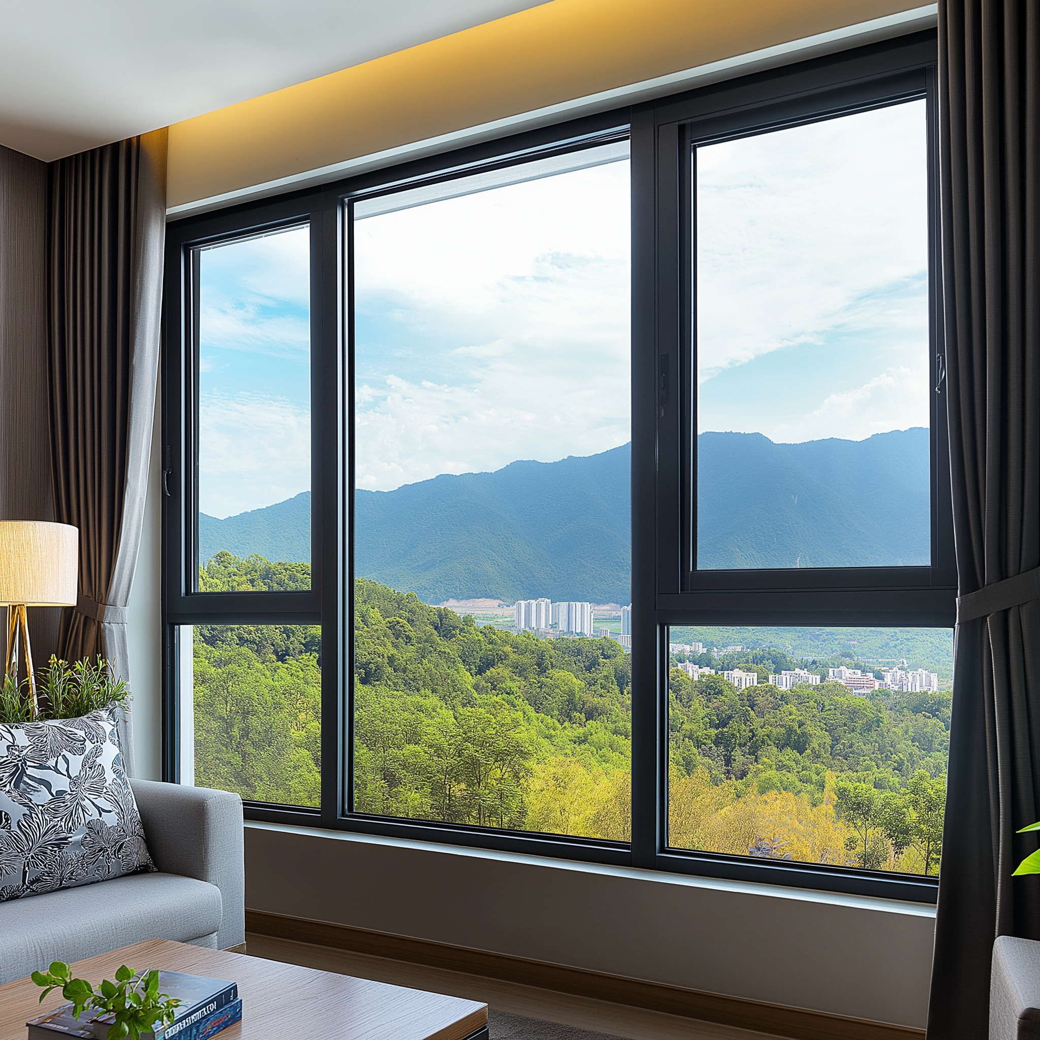 Modern Design Heavy Duty Aluminum Awning Windows Energy Efficient Thermal Break Double Glazed Argon Filled Glass System Outdoor