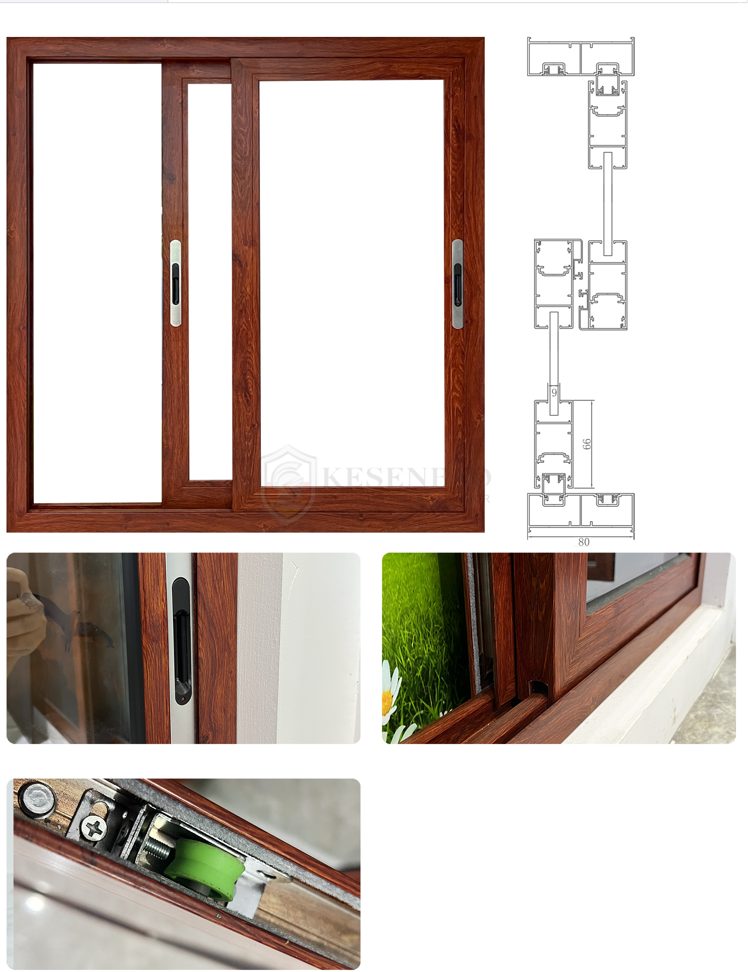80 Series Sliding Window Detail