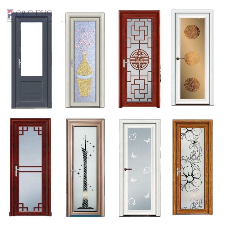 Fuson Unique Design Custom Commerical Outside Patio Outdoor Swing Aluminum Doors and Windows Double Glazed Casement French Doors