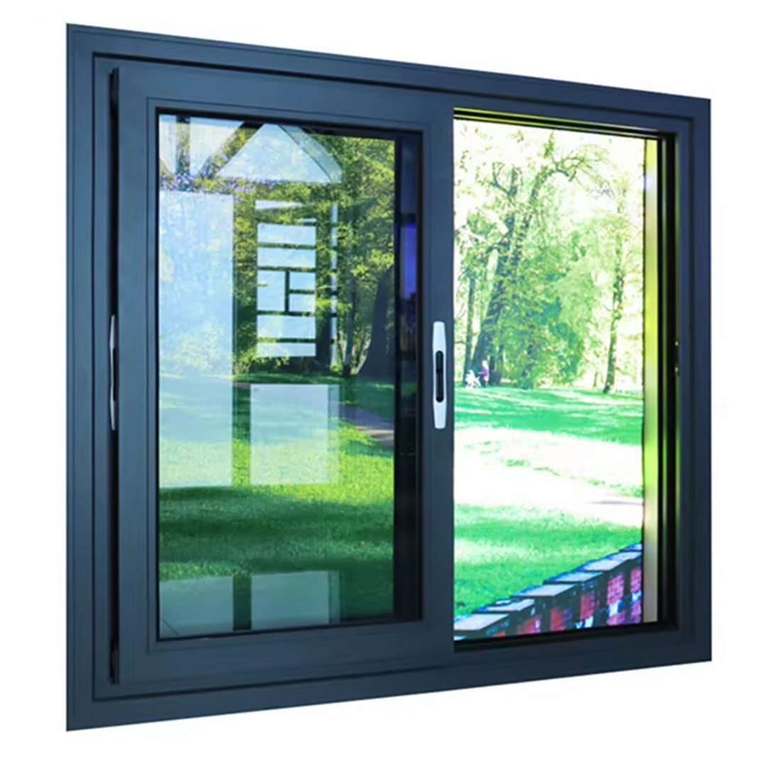 Waterproof Residential windows with Double Tempered Glass and Hot Broken Aluminum Frame Sliding System windows Bedroom Window