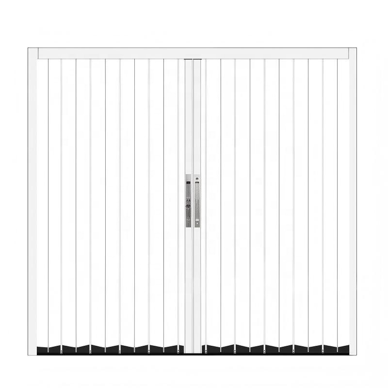 Acrylic Crystal Folding Door Custom Aluminum Sliding Partition Door for Kitchen Bathroom Car Wash Commercial Residential