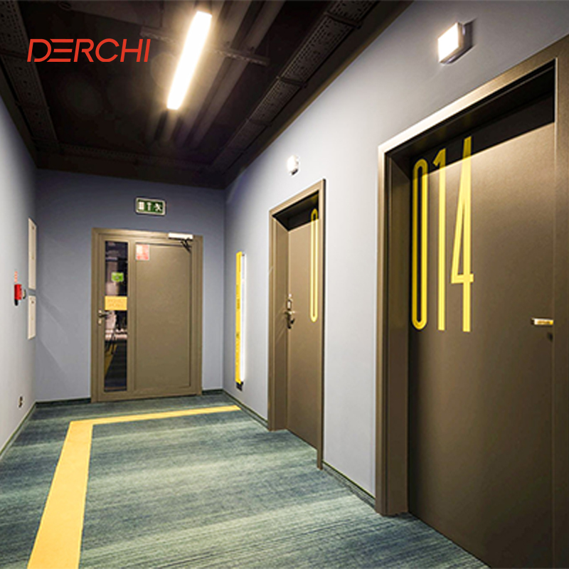 Factory Composite Solid Wood PET Aluminum Door Interior Exterior Bedroom Apartment Fire Rated Wooden Aluminium Slab Doors