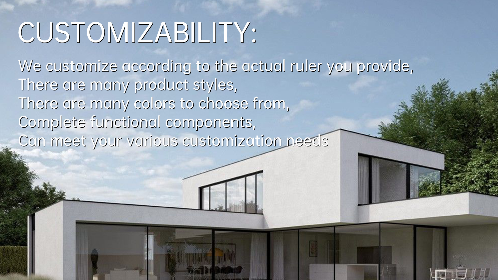Aluminum sliding window details