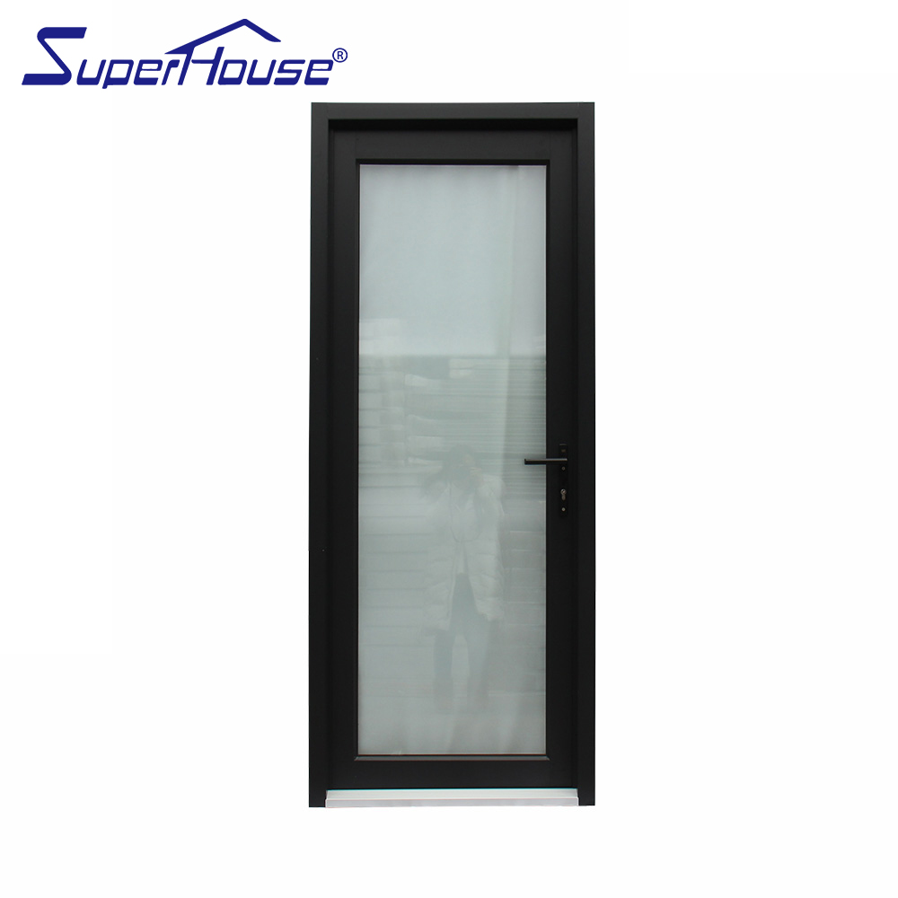Superhouse Used Storm Doors Commercial Aluminum Storm Double Tempered Glass Swing Door