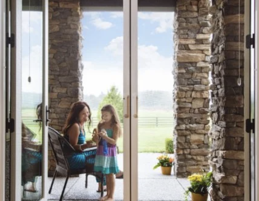 Aluminum Frame Fly Screen Door Fiberglass Mesh Lightweight Rust-Resistant Light Luxury Design 3-Year Warranty-Excellent