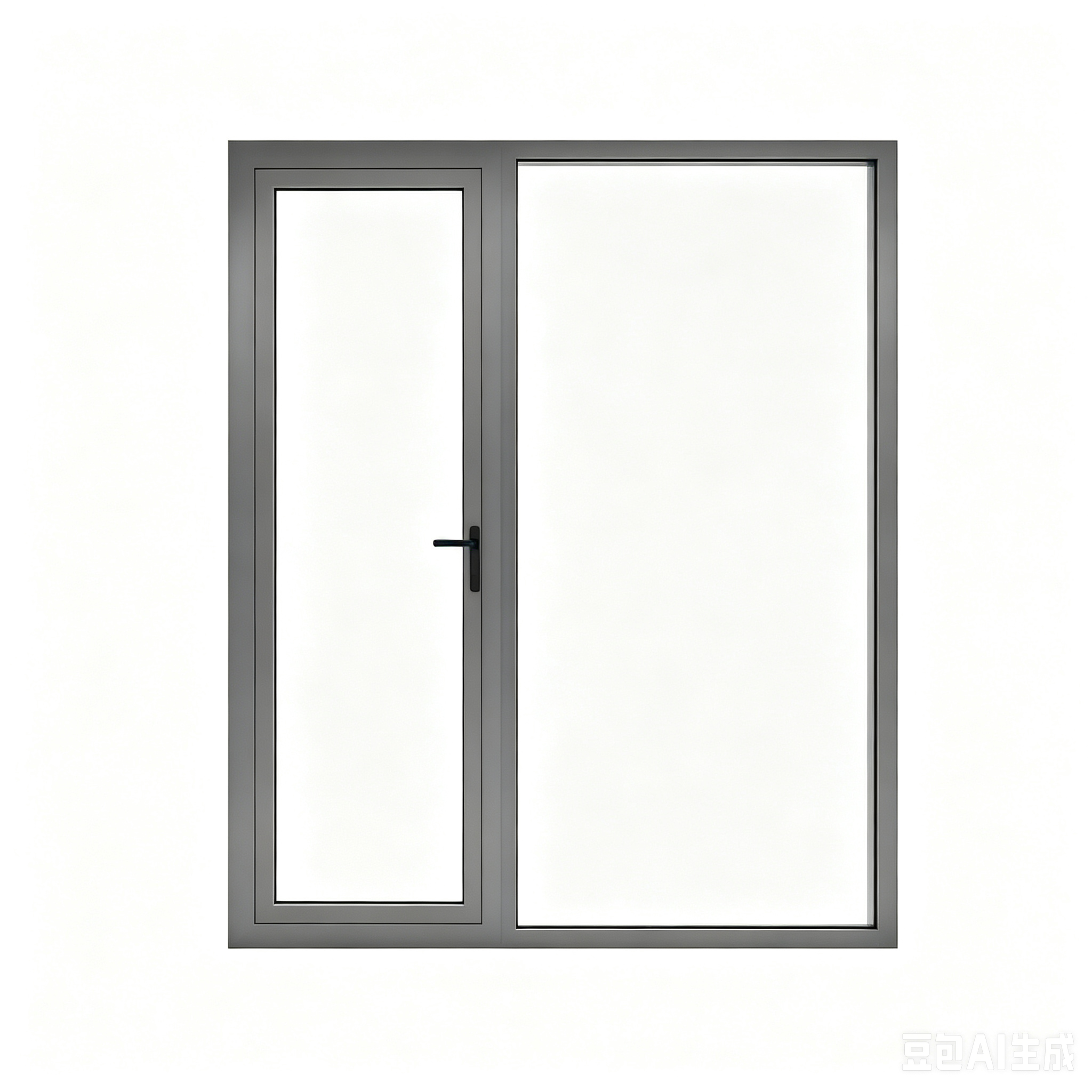 Easier Construction Aluminum Casement Doors Luxury Modern Style Double Glazed Inward/Outward or Awning Opening Glass Swing Door